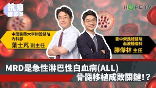 MRD是急性淋巴性白血病(ALL)骨髓移植成敗關鍵！？〡ft.中國醫藥大學附設醫院內科部葉士芃副主任&臺中榮民總醫院血液腫瘤科 滕傑林主任 〡【抗癌會診室】