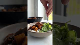 Sticky Tofu & Fairytale Eggplant