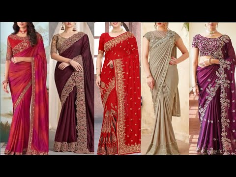 Reception Wear Very Most Beautiful Saree Designs | Party Wear Most Wonderful Saree Design Collection