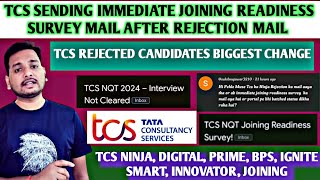 TCS JOINING BIGGEST CHANGE 😳 | BREAKING NEWS 🔥 | REJECTION MAIL | JOINING READINESS SURVEY | OL, ILP