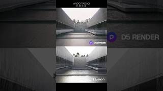 LUMION VS D5 Render Which is better? Realistic Waterfall Museum Rendering #lumion #d5render #archviz