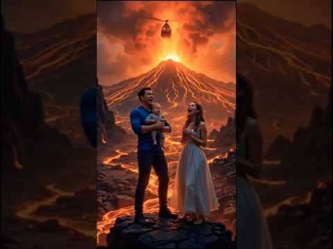Family Trapped in the Volcano Explosion #babyrescue #aibaby #babycrying #meow #babyshorts #catshorts