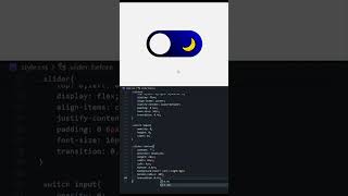 CSS Dark Mode Toggle with Sun & Moon | HTML CSS Animation #coding #animatedbutton #webdesign