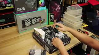 【装机教程】骨伽征服者一体式水冷电脑主机，锐龙7 3700X+RTX2070S火神