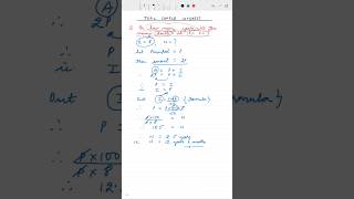 Doubling Principal । Simple Interest #Statistics #Mathematics #MathShaala #MathsWithVips #GNCMaths