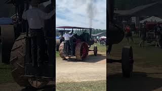 Old Steam Powered Tractor #steampower #dentonfarmpark #shorts