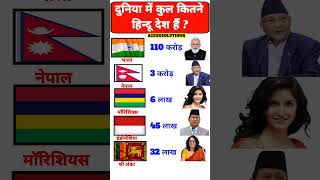 How many Hindu countries are there in the world ❓दुनिया में कितने हिन्दू देश हैं 🤔 #hindu #gk #yt