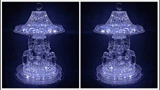 Dollar Tree DIY! | LIGHT UP CRYSTAL CAROUSEL | CHRISTMAS DIY 2025 | REINDEER GIVEAWAY!