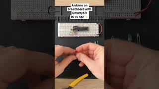 How to build Arduino on breadboard in 15 seconds #diyelectronics #breadboards #arduino #smartykit