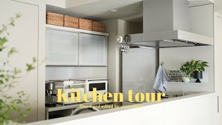 Kitchen tour🥣 | My new apartment kitchen & room tour | Kitchen organization and decorating ideas