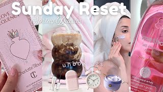 Pinterest inspired 🌷Sunday Reset🌷Cleaning 🧹| unboxings 📦| Cozy Dinner🍝 | Skincare🫧 *ASMR*