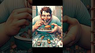 a man who eats away. AI. chat gpt. dalle3