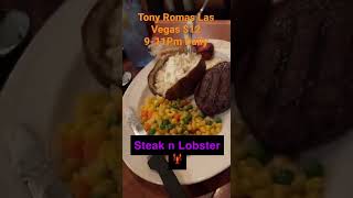 Tony Romas Las Vegas Steak and Lobster $12 #lobster #steak #lasvegas #food #deals #bargain #eating