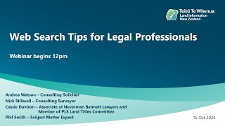 Web Search Tips for Legal Professionals webinar