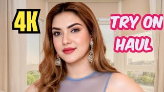 (4K) See Through Clothes Sheer Transparent Lingerie & micro bikini Try-On Haul 2025 Trend