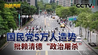 国民党5万人造势 批赖清德“政治屠杀” | CCTV「海峡两岸」20250721