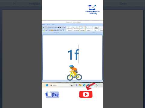 Cycle🚴symbol in MS Word #msword #symbols #microsoftoffice #msword #computer #viralreels