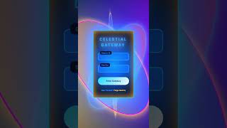 Wait For End |Glow Animated Login Form Using HTML CSS JavaScript |#coding #shorts #cssanimation #css