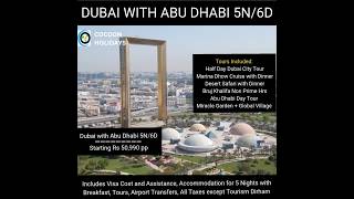 🌟 Dubai & Abu Dhabi 5N/6D Getaway Starting at just ₹50,990/- per person! ✨#DubaiTrip  #DubaiHoliday