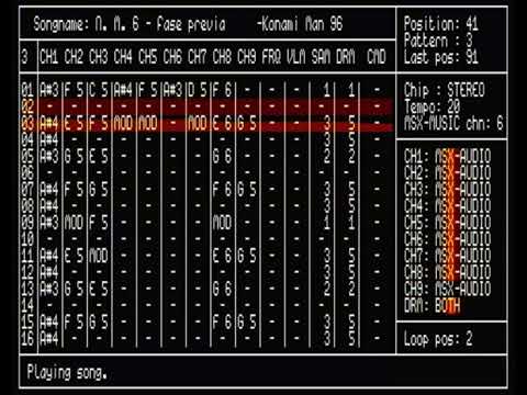 N. M. 6: Fase previa [MSX, OPLL+OPL1]