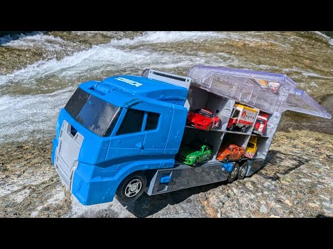 12 types of Tomica & Blue Cleaning Convoy [Clear Stream Edition]