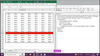 How to highlight the ActiveCell Specific Range by Visual Basic in Excel