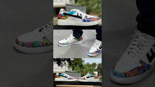 Custom shoes using posca markers doodle art #satisfying #poscamarkers #doodle #doodleart
