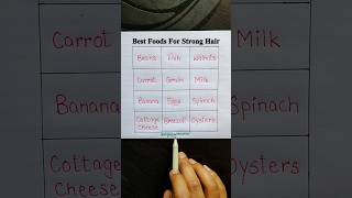 Best Foods For Strong Hair 💪✅#englishgrammar #english #vocabulary #hair #stronghair #education