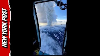 Watch Russian volcano ERUPT for the first time in 600 years days after massive earthquake
