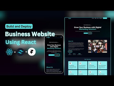🔥Complete Business Agency Website Using ReactJS , Tailwind CSS and Framer-Motion || Build & Deploy