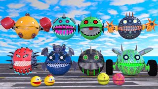 ROBOT PACMAN CYBER WAR: Ultimate Robot vs Monster Fight!  #pacman #monsterpacman #pacmanvspacman