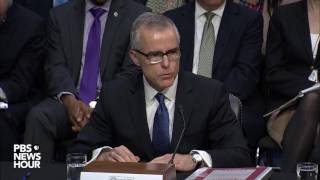 Acting FBI chief McCabe speaks on former director James Comey