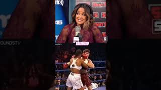 Muhammad Ali Daughter Laila Ali stated she can knockout Claressa shields #boxing #claressashields