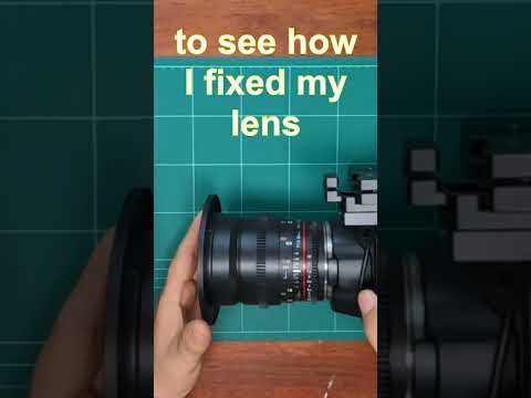 Intro Repair a Samyang Prime Lens