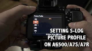 How to Set S-Log Picture Profiles on the A6500/A7S/A7R | My Favourite Profiles for Sony Mirrorless