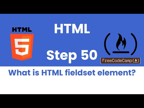 What is HTML field element - freecodecamp.org HTML Step 50