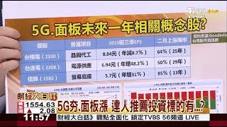 5G夯.面板漲 達人推薦投資標的有...？ 財經大白話 20200117