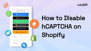 How to Disable hCaptcha on Shopify | bitbybit Studio