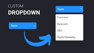 Creating a Custom Dropdown using HTML & CSS: A Step-by-Step Guide | Animated Dropdown Menu