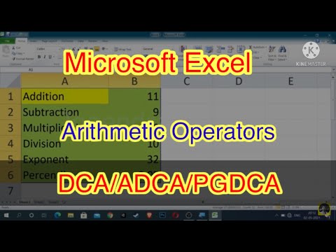 Arithmetic Operator in Excel