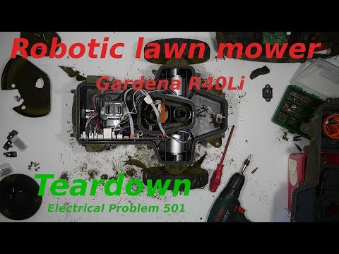 Robotic lawn mower- Gardena R40Li - Teardown