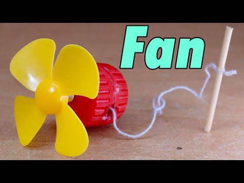 Making a small hand fan with a soda bottle lid and rivets|DIY