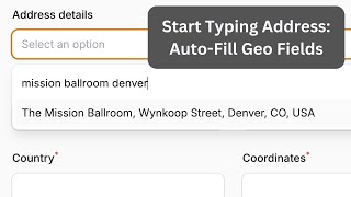 Filament Google Maps: Address to Coordinates with Places API (Plugin)