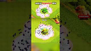 Which Townhall Win th16 vs th17 Clash of clans #clashofclans #coc #gaming #shorts #supercell