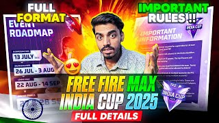 FFMIC 2025 FULL FORMAT & RULES EXPLAINED🔥🇮🇳 | FREE FIRE MAX INDIA CUP RULES | FREE FIRE INDIA ESPORT