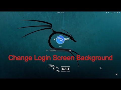 Kali Linux - Change Login Screen Background