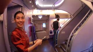 「飞翔大叔」TG676曼谷成田泰航头等舱A380飞行体验评测，落地前竟然看到富士山容颜 #粤语 VLOG8