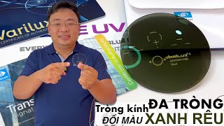 Tròng kính đa tròng đổi màu xanh rêu tốt nhất hiện nay, Essilor Varilux Comfort MAX Airwear !