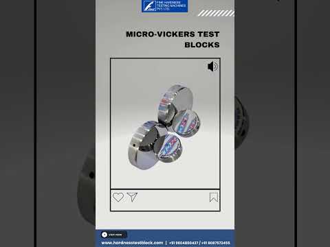 Best Quality Micro-Vickers Test Blocks | Fine Hardness Testing Machines