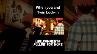 When you and twin don’t even need words #shorts #animeshorts #shortsfeed